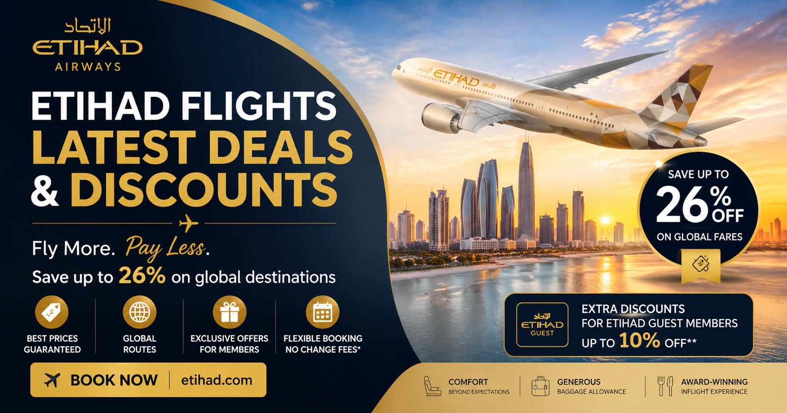Etihad Flights Latest Deals and Discounts