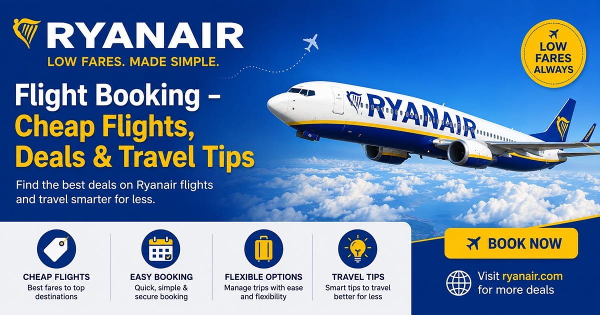 Ryanair Flight Booking – Cheap Flights, Deals and Travel Tips