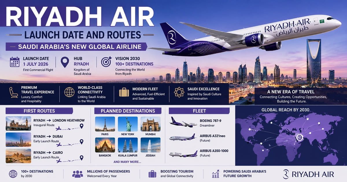 Riyadh Air - Saudi Arabia New Airline