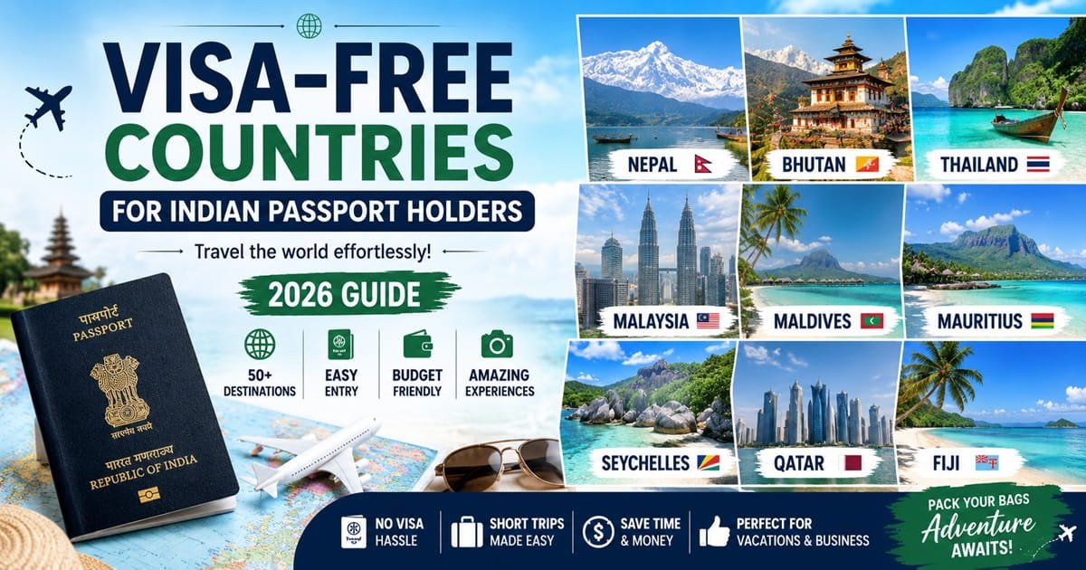 Visa-Free Countries for Indian Passport Holders