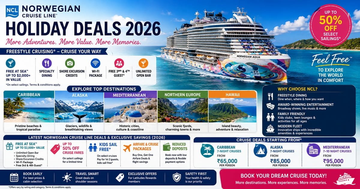 Latest Norwegian Cruise Line Deals and Exclusive Savings