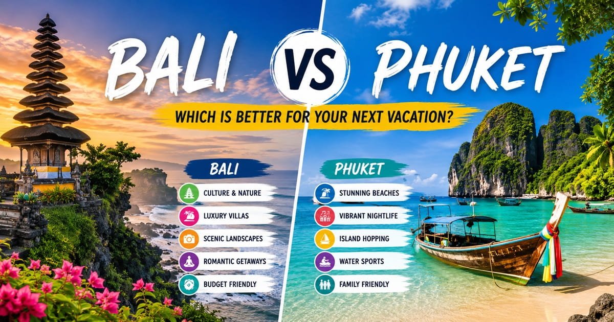 Bali vs Phuket: Which Is Better for Beaches, Budget & Honeymoon?
