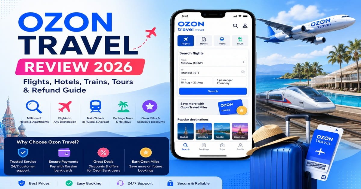 Ozon Travel Review – Flights, Hotels, Trains and Tours